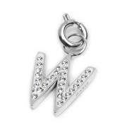 Charm lettera con cristalli