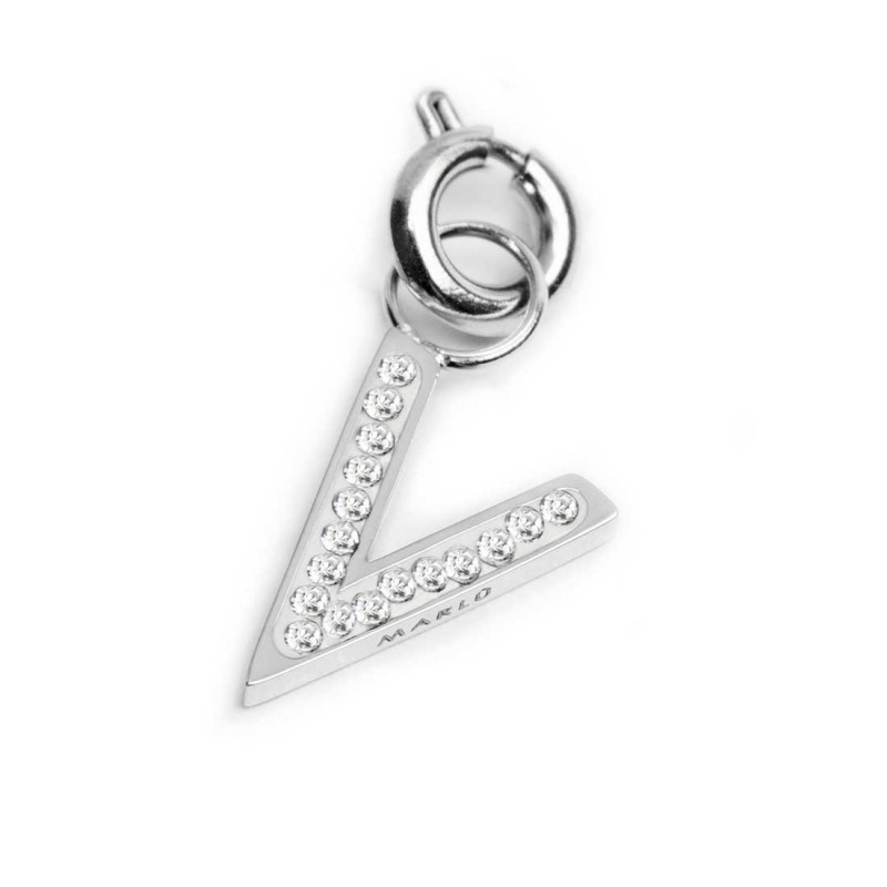 Charm lettera con cristalli