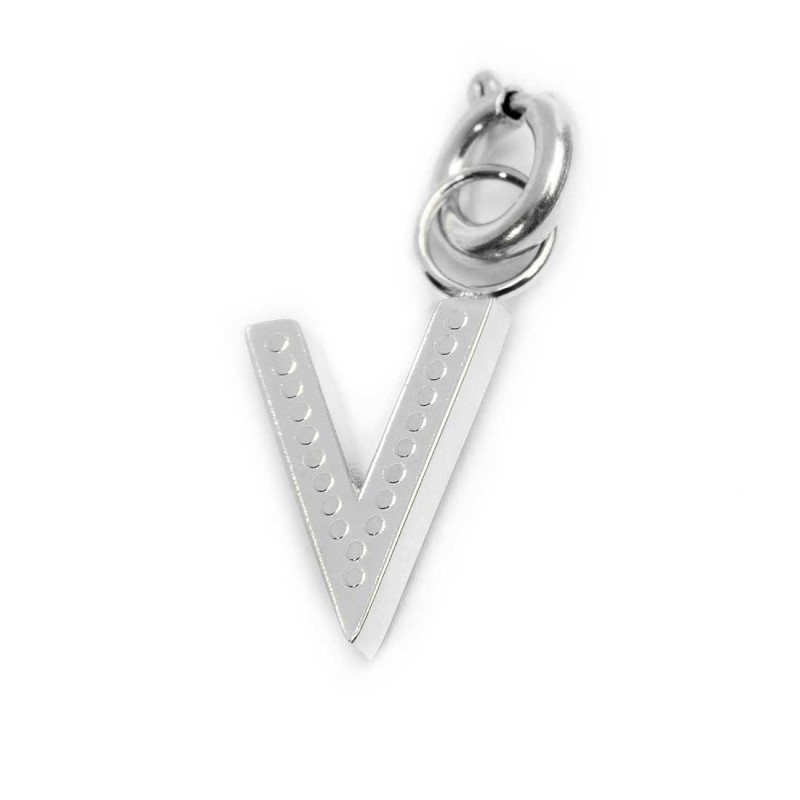 Charm lettera con cristalli