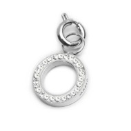 Charm lettera con cristalli