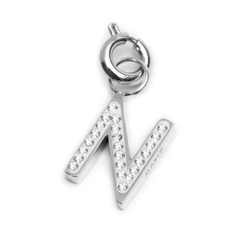 Charm lettera con cristalli