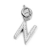 Charm lettera con cristalli