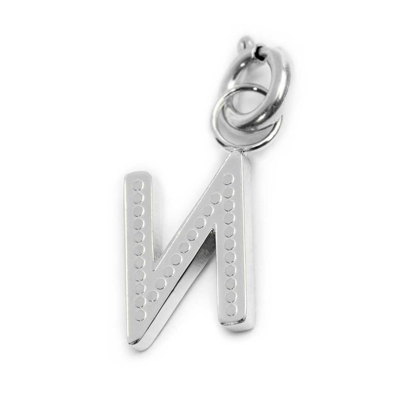 Charm lettera con cristalli