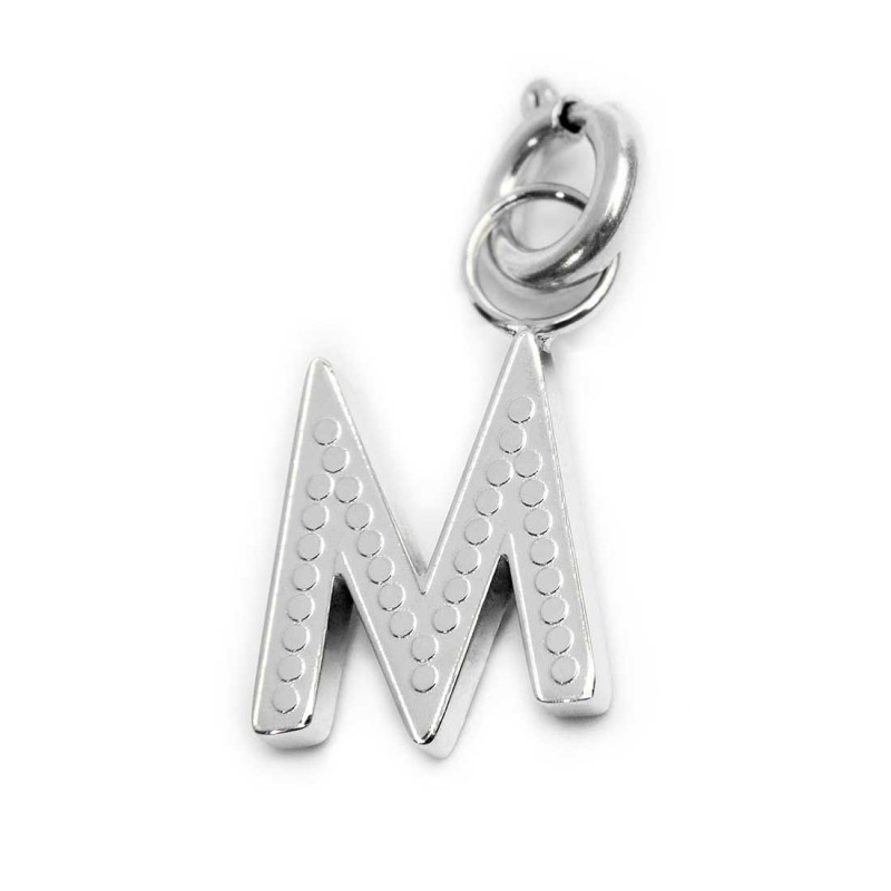 Charm lettera con cristalli