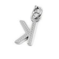 Charm lettera con cristalli