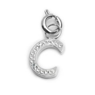 Charm lettera con cristalli