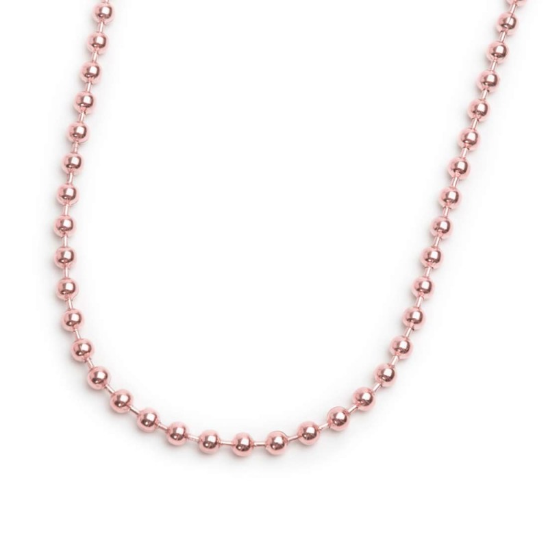 COLLANA CATENA A SFERE 3 MM