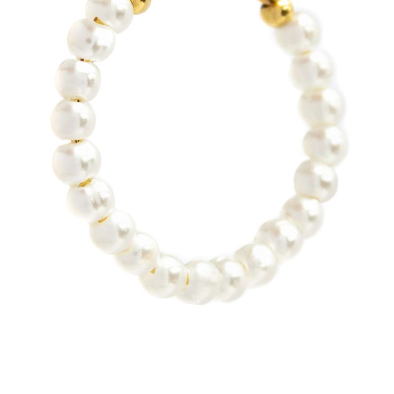 OR MONO CERCHIO CON PERLINE DI MADRE PERLE