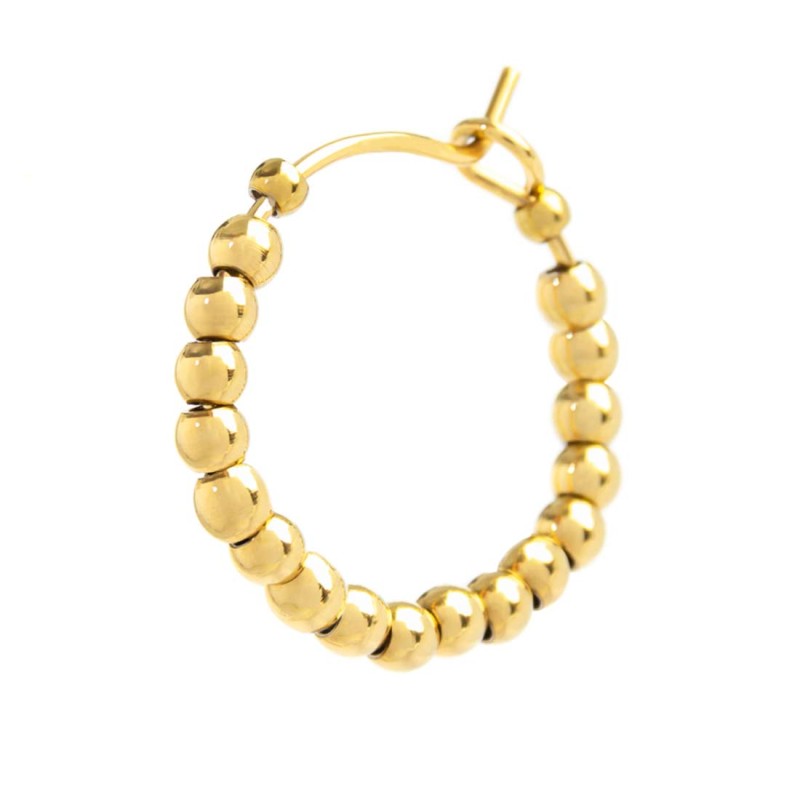 Orecchino a cerchio con sfere