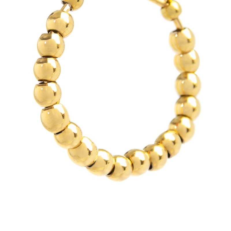 Orecchino a cerchio con sfere