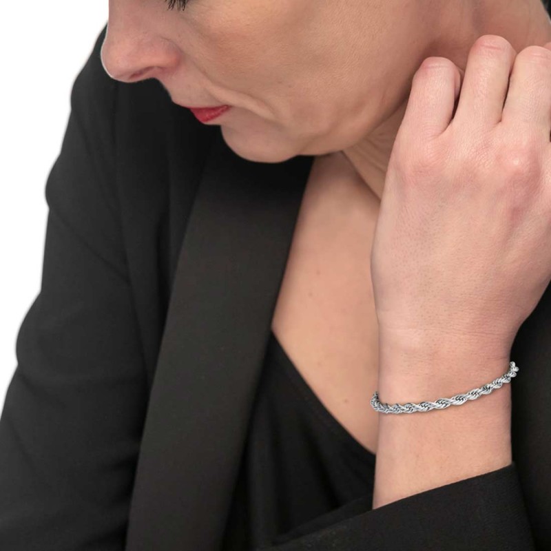 Bracciale catena corda 5mm