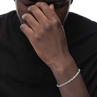 Bracciale catena corda 5mm