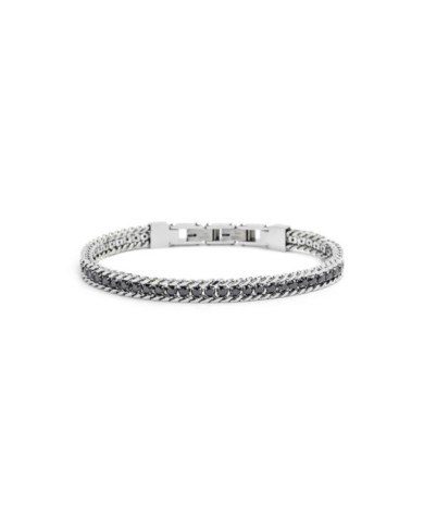 Bracciale tennis 3mm con catena grumetta