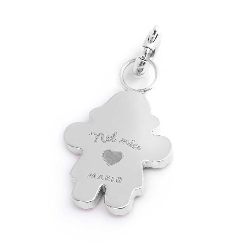 Charm bimba con cristalli