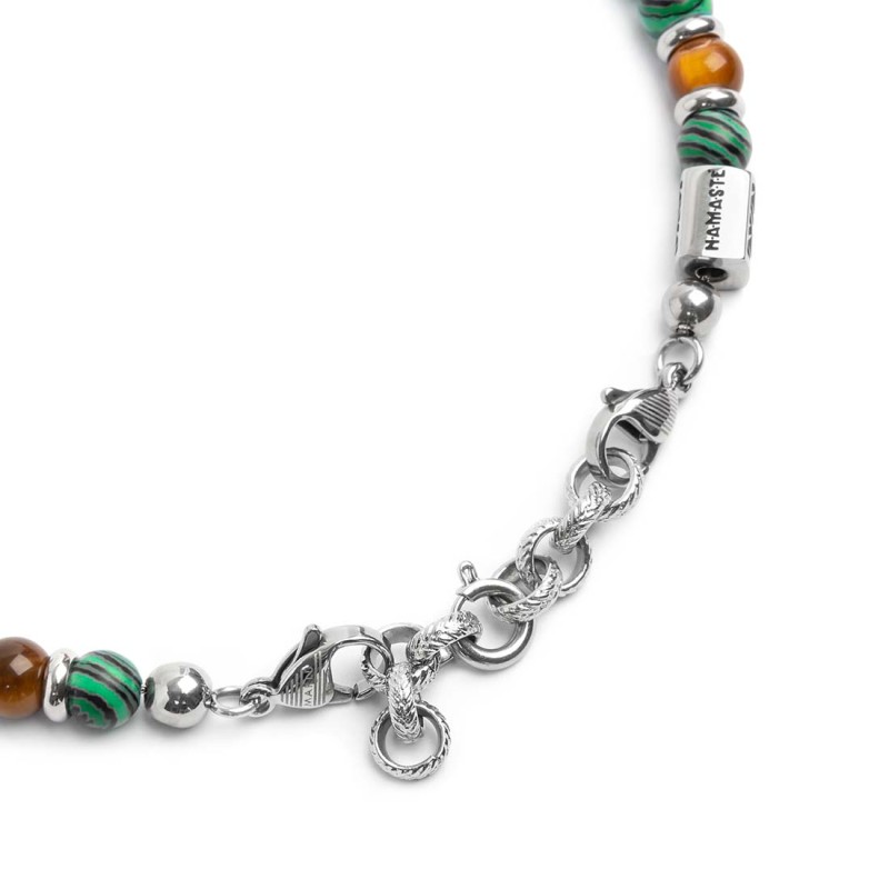 Bracciale malachiete e bracciale catena snake