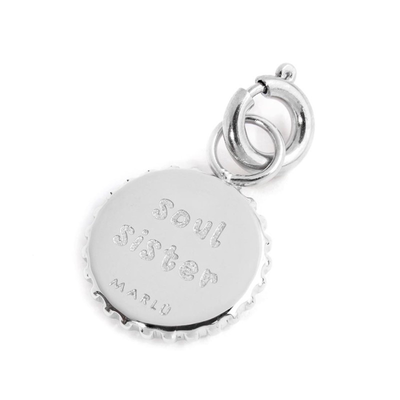 CHARM MEDAGLIETTA CON INFINITO E CRISTALLI