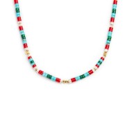 Collana con pendente e collana con pietre a rondelle