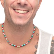 Collana con pendente e collana con pietre a rondelle