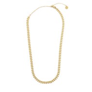 Collana catena a foglia e collana con pietre a rondelle