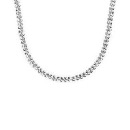 Collana catena a foglia e collana con pietre a rondelle