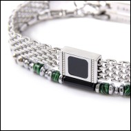 Bracciale elementi in pietra e bracciale con pietra centrale