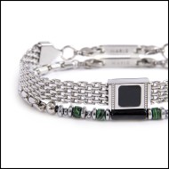 Bracciale elementi in pietra e bracciale con pietra centrale