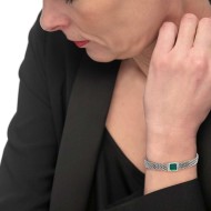 Bracciale elementi in pietra e bracciale con pietra centrale