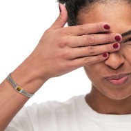 Bracciale elementi in pietra e bracciale con pietra centrale