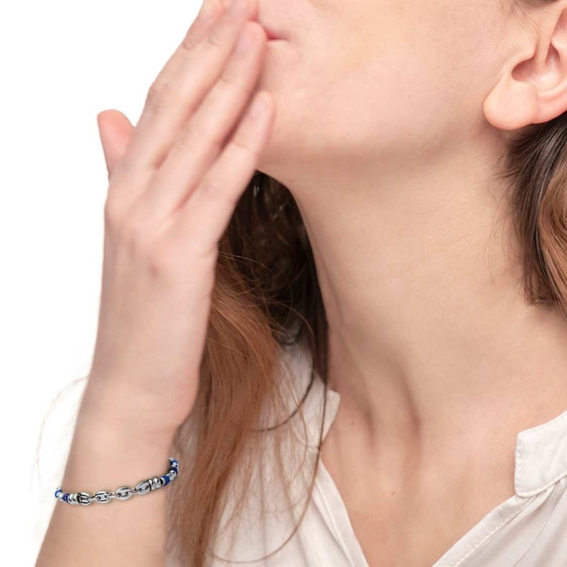 Bracciale con pietre a rondella e bracciale con sodalite