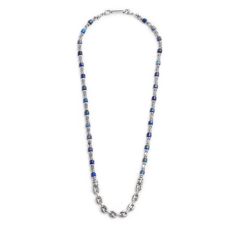 Collana con ancora e collana con rondelle in sodalite