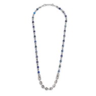 Collana con ancora e collana con rondelle in sodalite