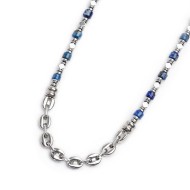 Collana con ancora e collana con rondelle in sodalite