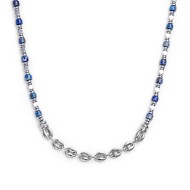 Collana con ancora e collana con rondelle in sodalite