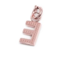 Collana con perle e lettera con cristalli