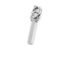 Collana con perle e lettera con cristalli