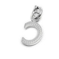 Bracciale con perle di fiume e bracciale a sfere con charm lettera cristalli