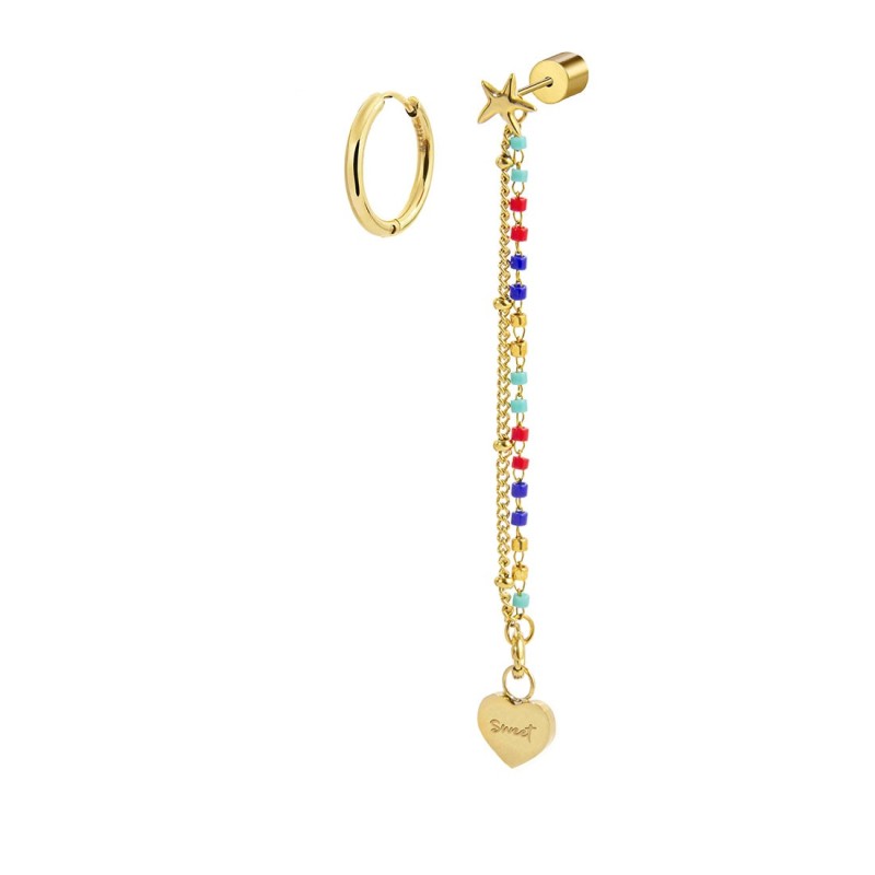 Orecchino multindosso stella marina e miyuki