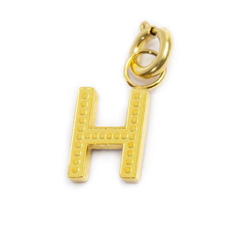 Bracciale con perle di fiume e bracciale a sfere con charm lettera cristalli