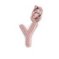 Bracciale con perle di fiume e bracciale a sfere con charm lettera cristalli