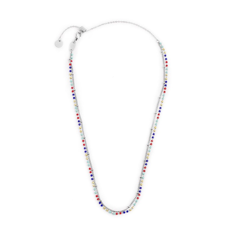 Collana catena grumetta e miyuki