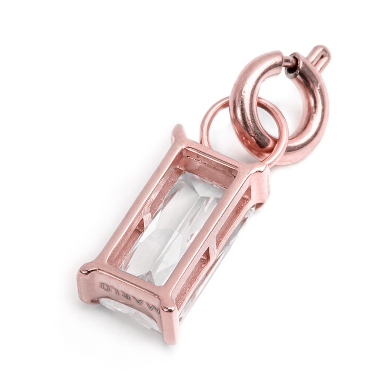 CHARM BAGUETTE CON CUBIC ZIRCONIA