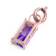 CHARM BAGUETTE CON CUBIC ZIRCONIA