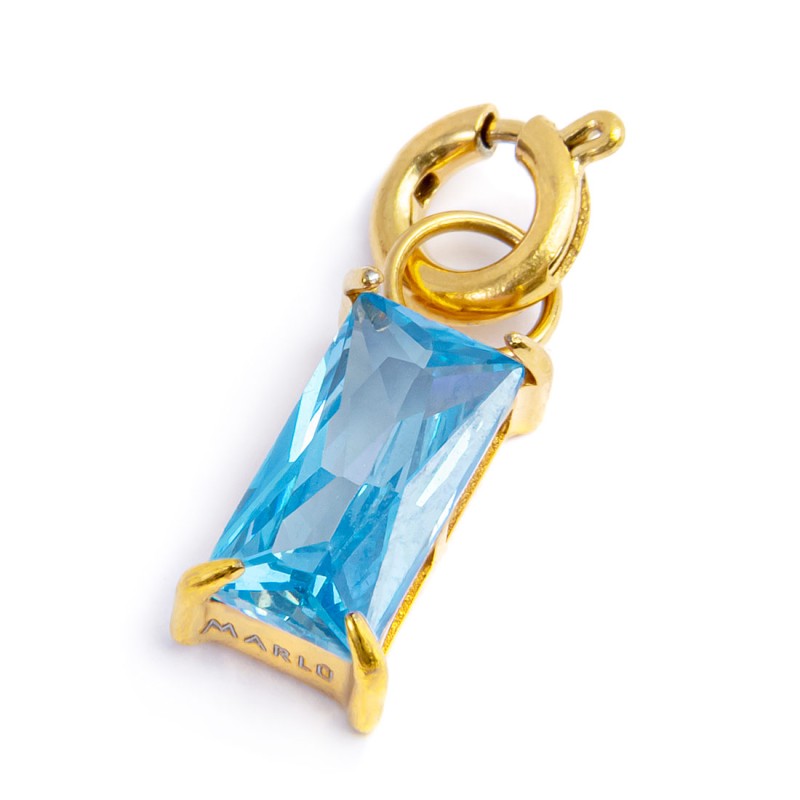 CHARM BAGUETTE CON CUBIC ZIRCONIA