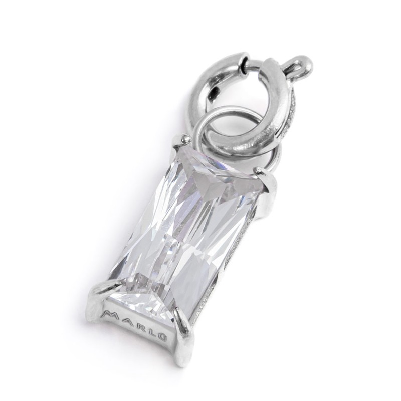 CHARM BAGUETTE CON CUBIC ZIRCONIA