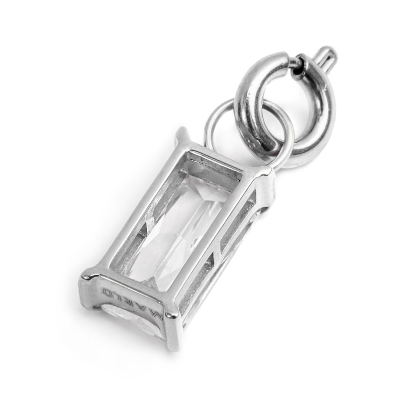CHARM BAGUETTE CON CUBIC ZIRCONIA