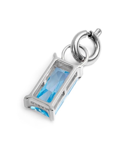 Charm con zircone baguette