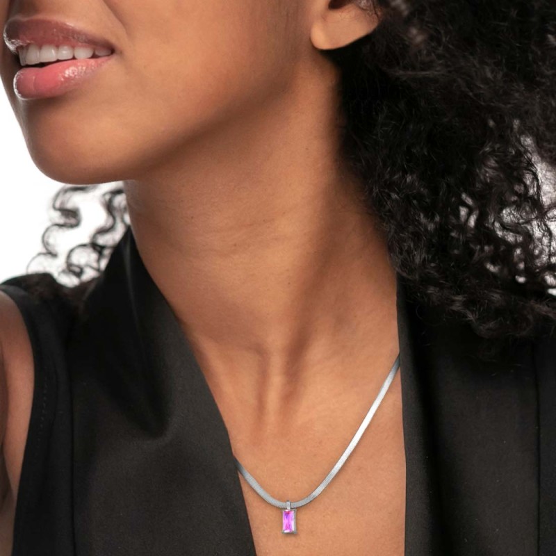 CN SNAKE PIATTA CON CZ BAGUETTE