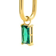 OR MONO OVALE CON CZ BAGUETTE PEND