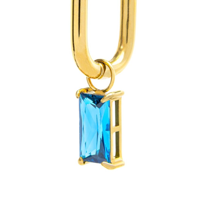 OR MONO OVALE CON CZ BAGUETTE PEND