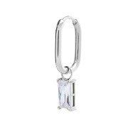 OR MONO OVALE CON CZ BAGUETTE PEND